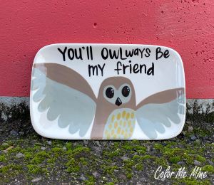 Phoenix Owl Plate