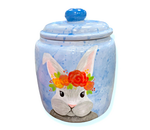 Phoenix Watercolor Bunny Jar
