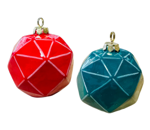 Phoenix Jewel Toned Faceted Ornament